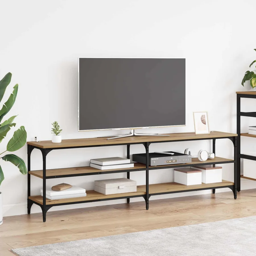 Meuble TV 160 x 30 x 50 cm Chêne artisanal