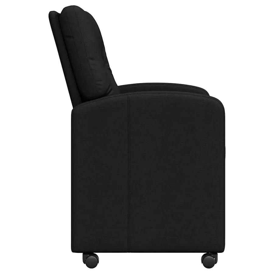 Chaises de Salle à Manger avec Roues 2 pcs Noir 57 x 67 x 95 cm - 5