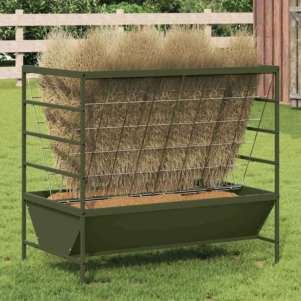Nourrisseur pour Animaux Vert olive 100 x 60 x 90 cm