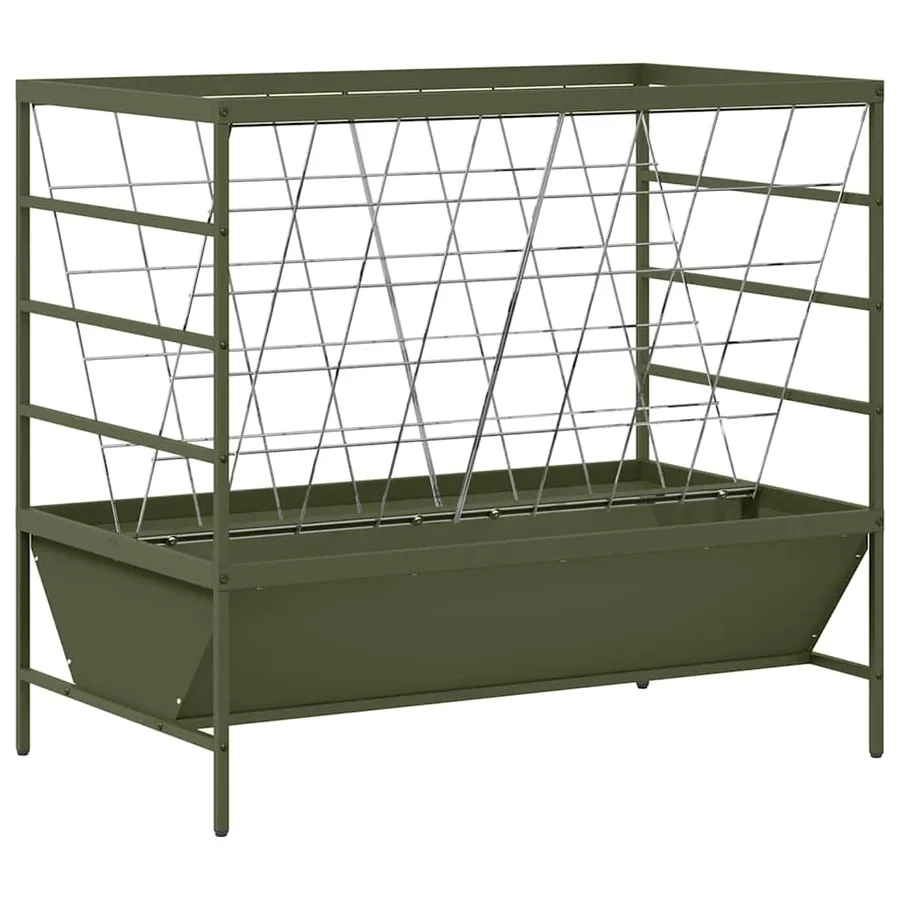 Nourrisseur pour Animaux Vert olive 100 x 60 x 90 cm - 2