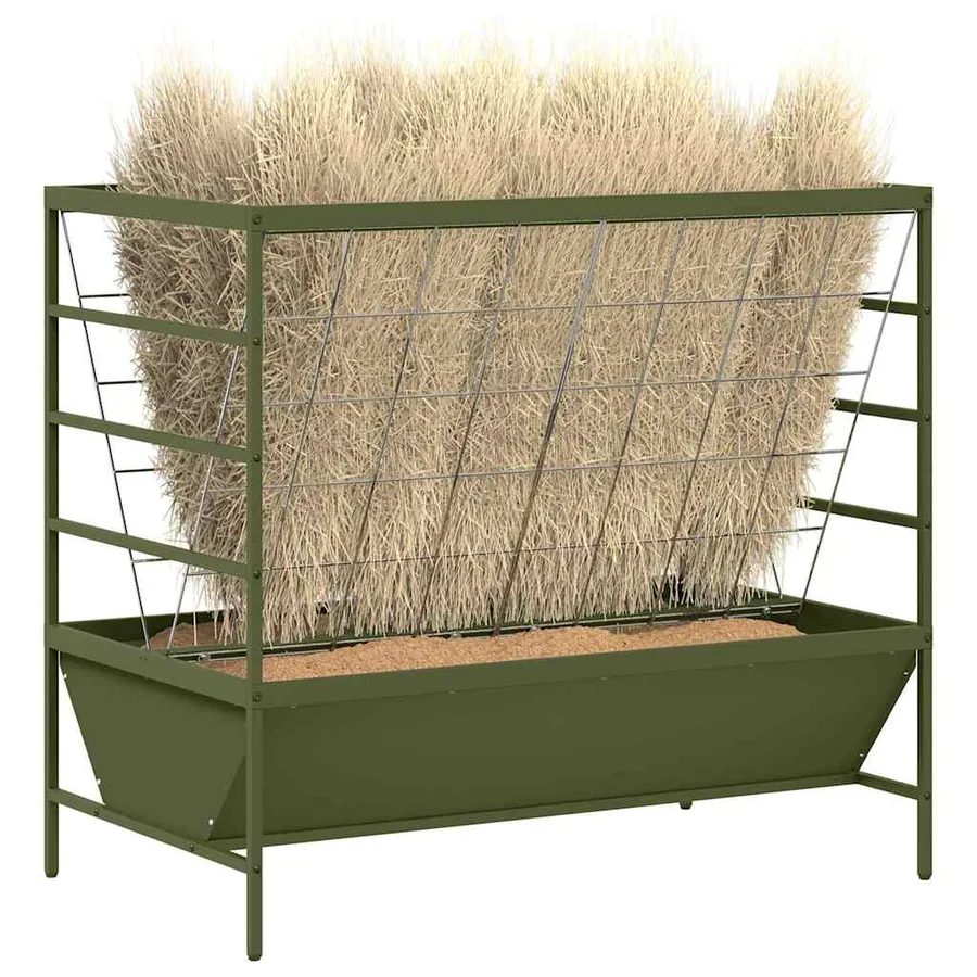 Nourrisseur pour Animaux Vert olive 100 x 60 x 90 cm - 3