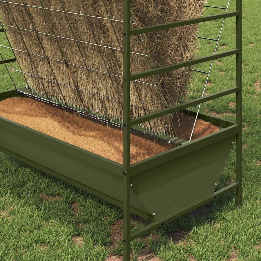 Nourrisseur pour Animaux Vert olive 100 x 60 x 90 cm - 4