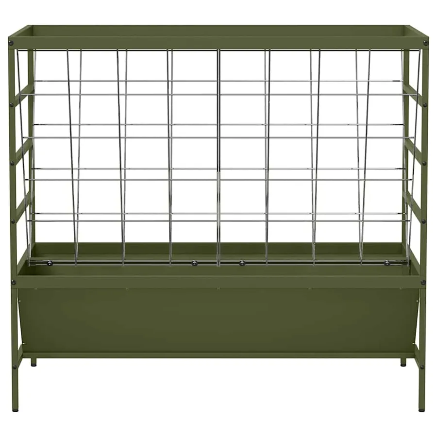 Nourrisseur pour Animaux Vert olive 100 x 60 x 90 cm - 5