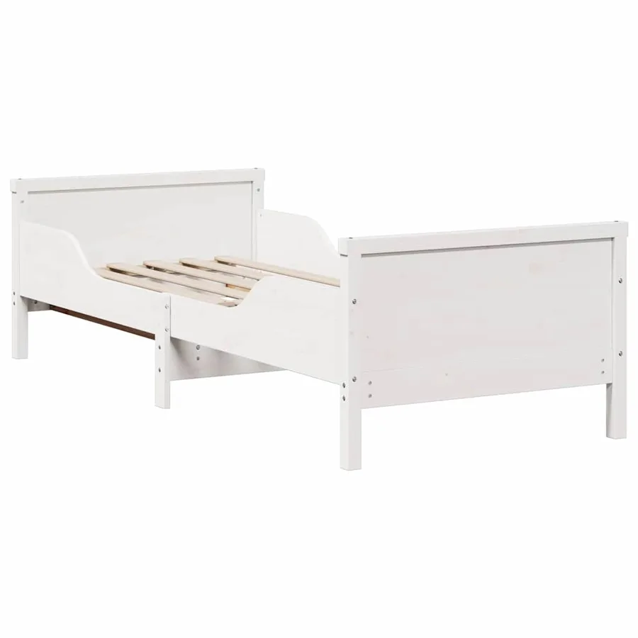 Cadre de lit avec matelas extensible Blanc 80 x 200 cm - 6