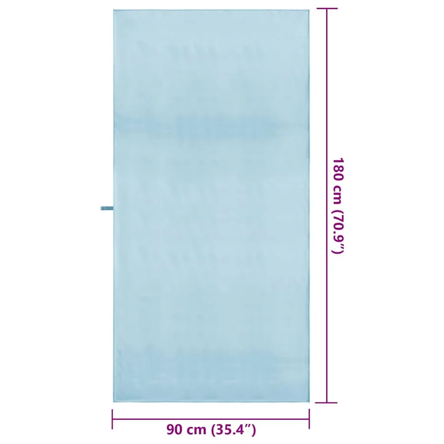 Serviettes de sport 2 pcs Bleu 180 x 90 cm - 8