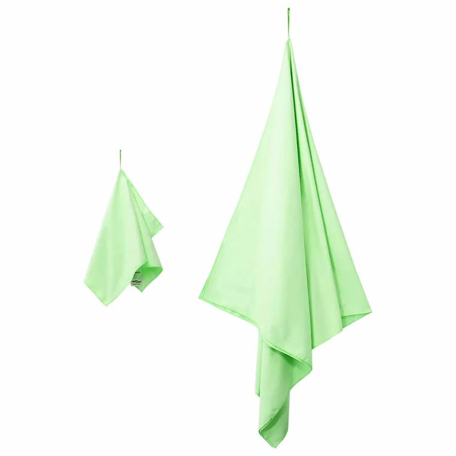 Set de serviettes de sport 2 pcs Vert tissu - 3