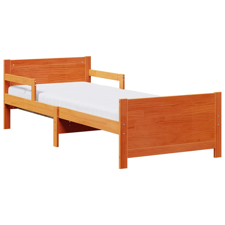 Cadre de lit avec matelas extensible Marron 80 x 200 cm - 2