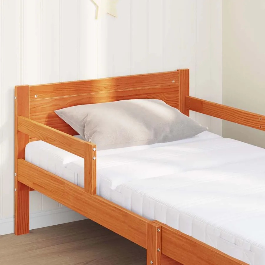 Cadre de lit avec matelas extensible Marron 80 x 200 cm - 4