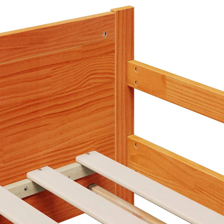 Cadre de lit avec matelas extensible Marron 80 x 200 cm - 8