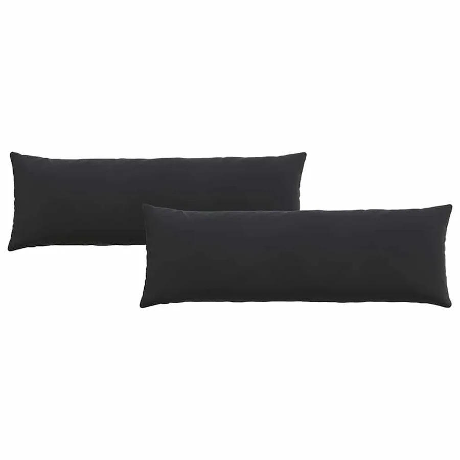 Coussins de canapé 2 pcs Noir 120 x 40 cm - 2