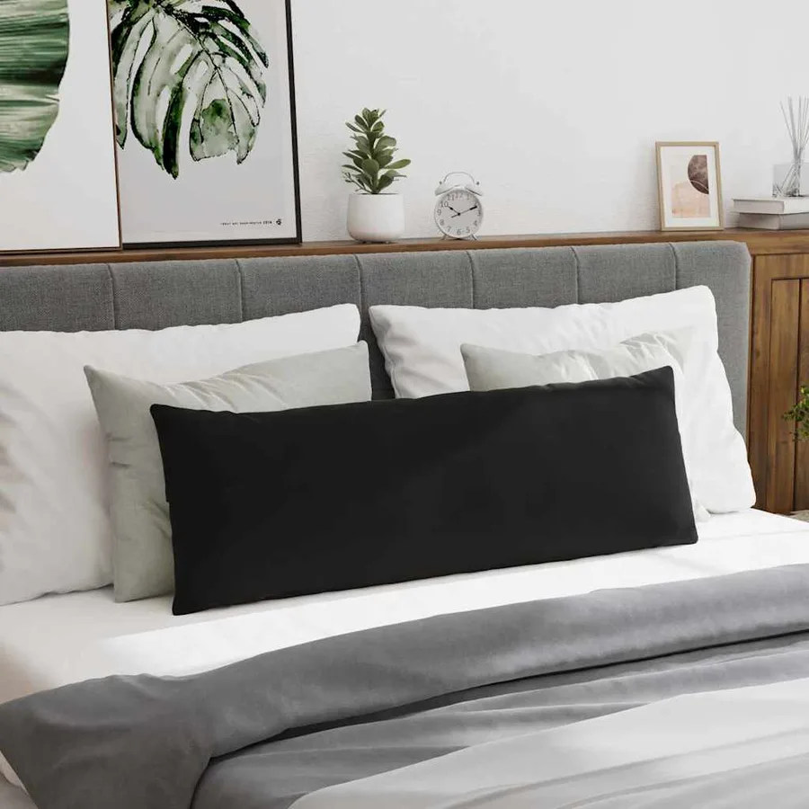 Coussins de canapé 2 pcs Noir 120 x 40 cm - 4