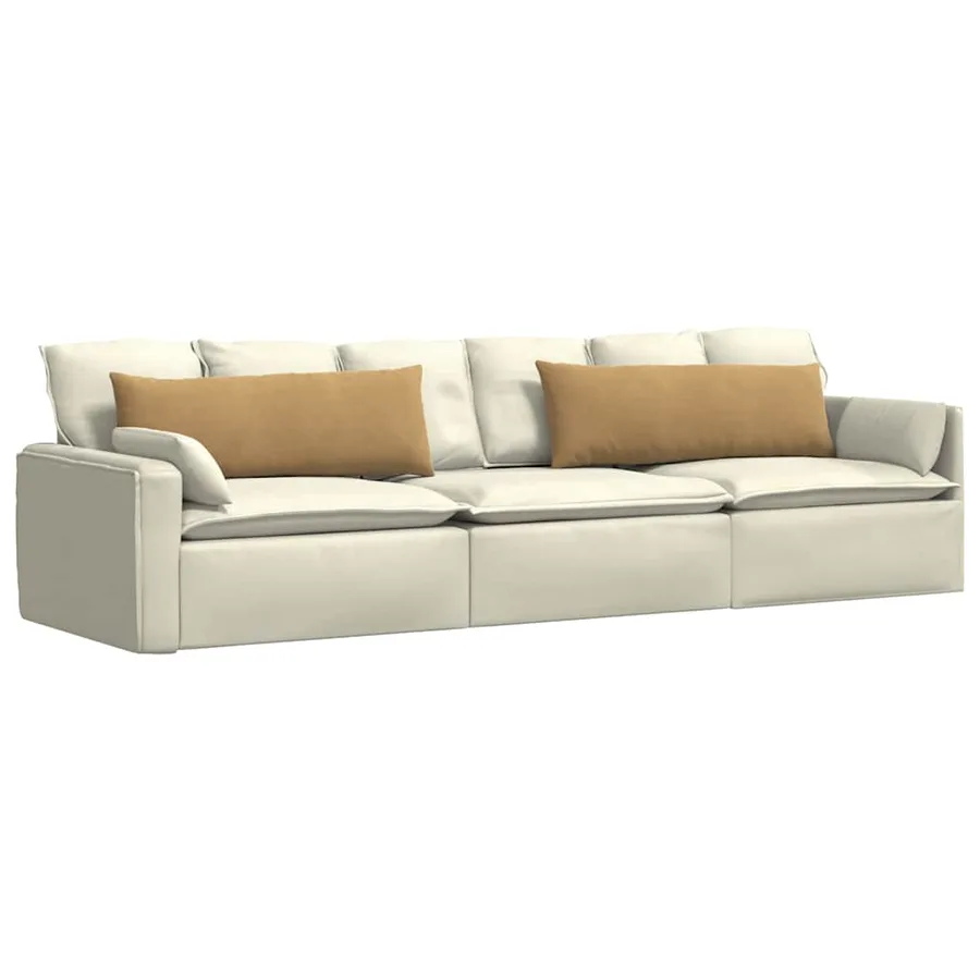 Coussins de canapé 2 pcs Marron 120 x 40 cm - 3
