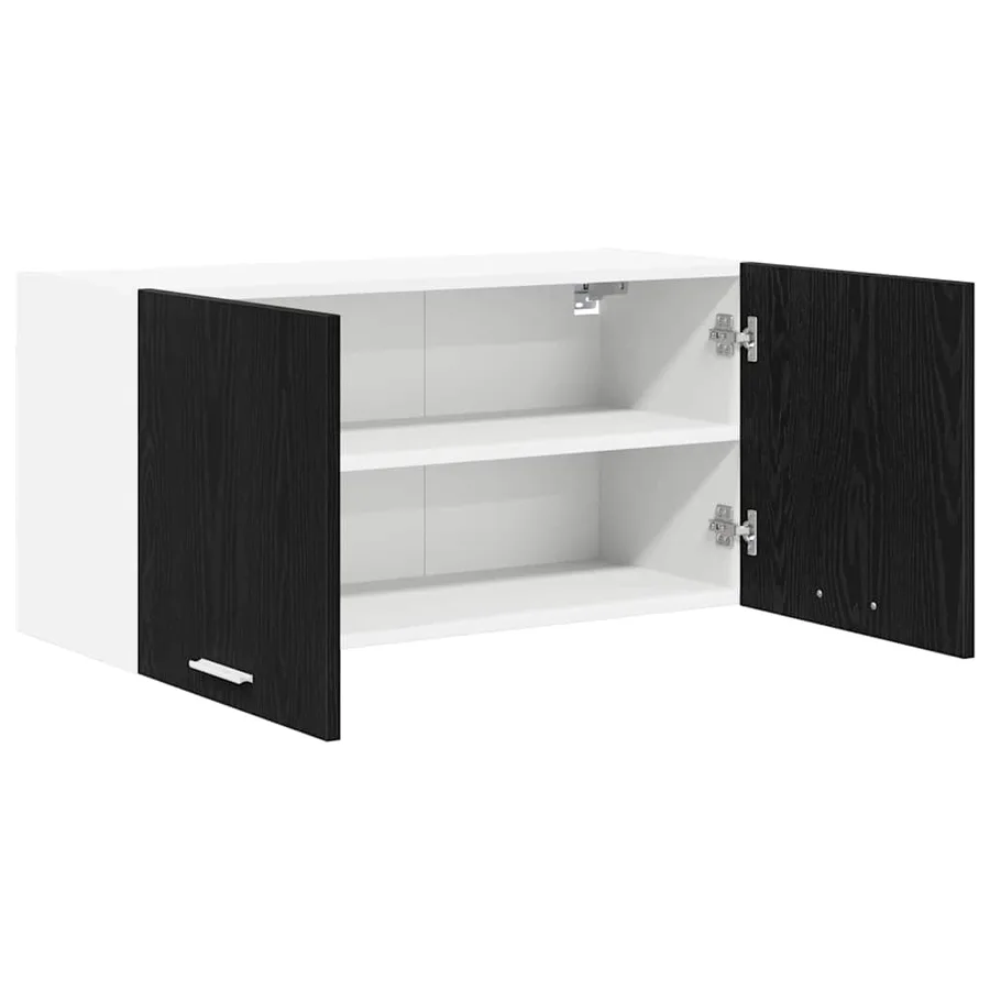 Armoire suspendue Chêne noir 80 x 31 x 40 cm Bois d'ingénierie - 5