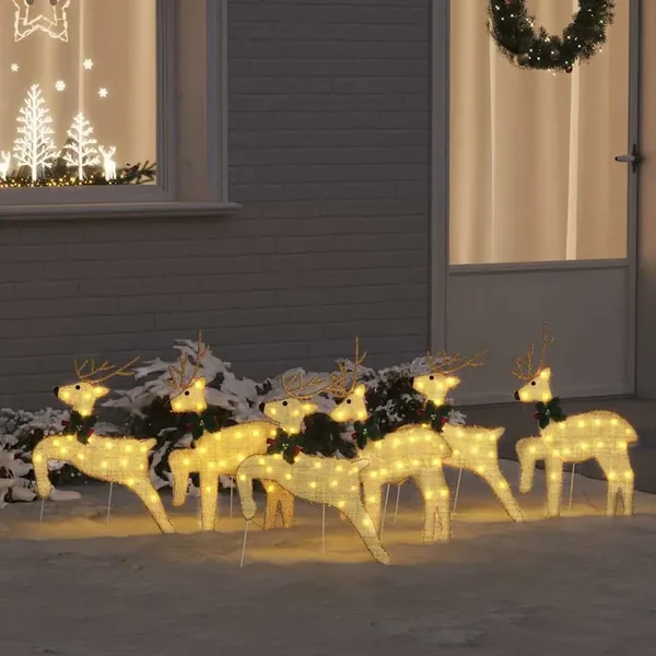 Rennes LED 6 pcs Doré tissu