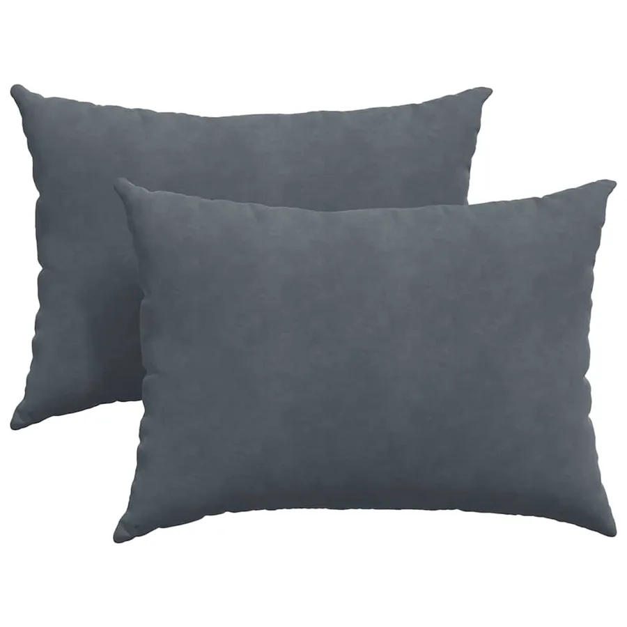 Coussins de canapé 2 pcs Gris foncé 70 x 50 cm - 2
