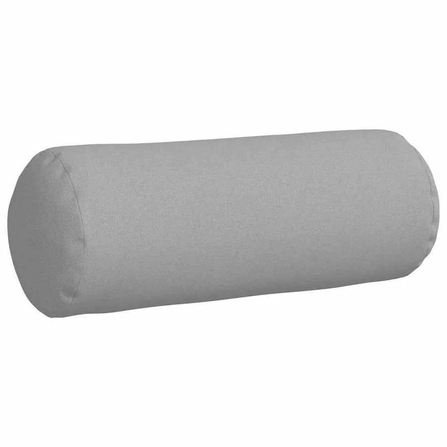Coussins d'accent 2 pcs Gris nuage Ø 25 x 70 cm tissu - 5