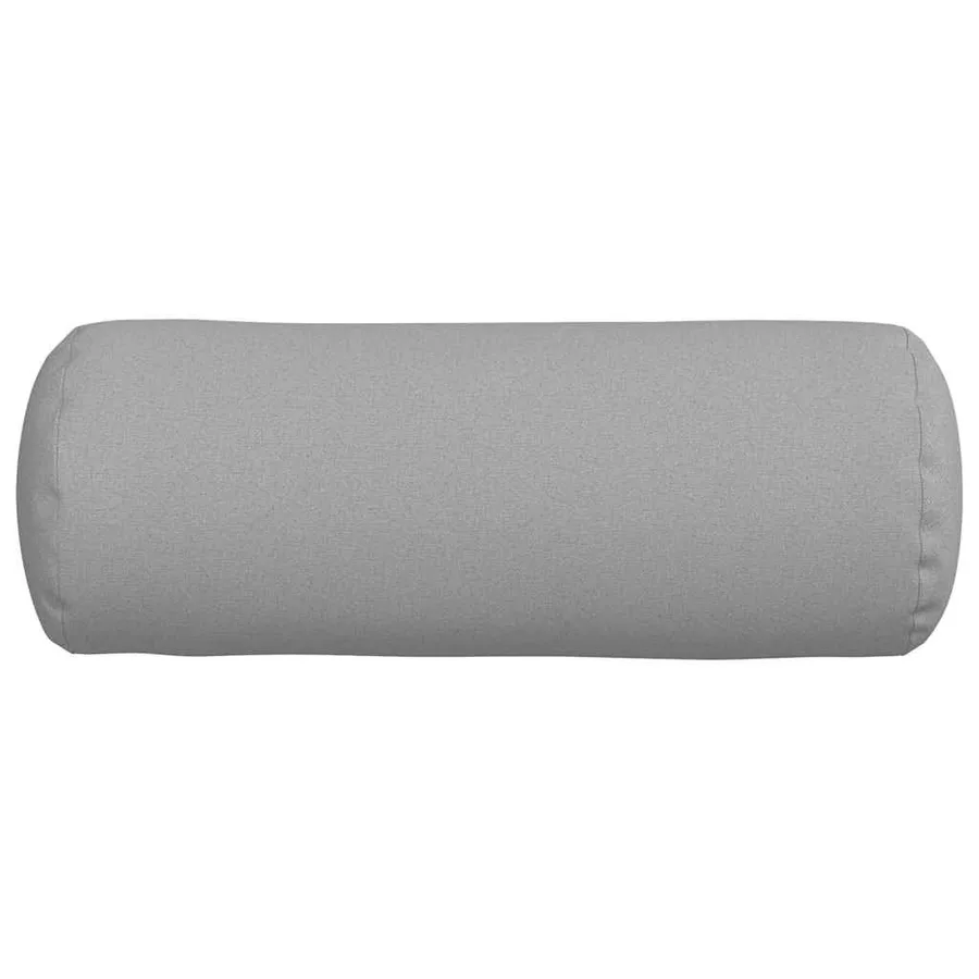 Coussins d'accent 2 pcs Gris nuage Ø 25 x 70 cm tissu - 6