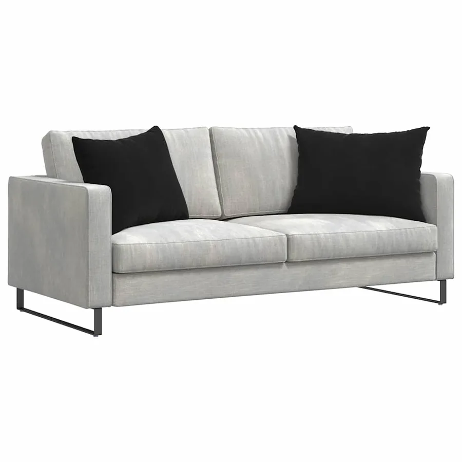Coussins de canapé 2 pcs Noir 70 x 50 cm - 3