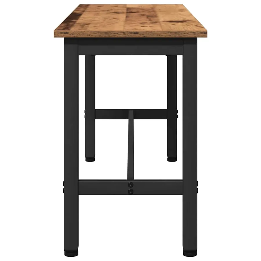 Banc de salle à manger 2 pcs Bois ancien 100 x 32,5 x 48,5 cm - 6