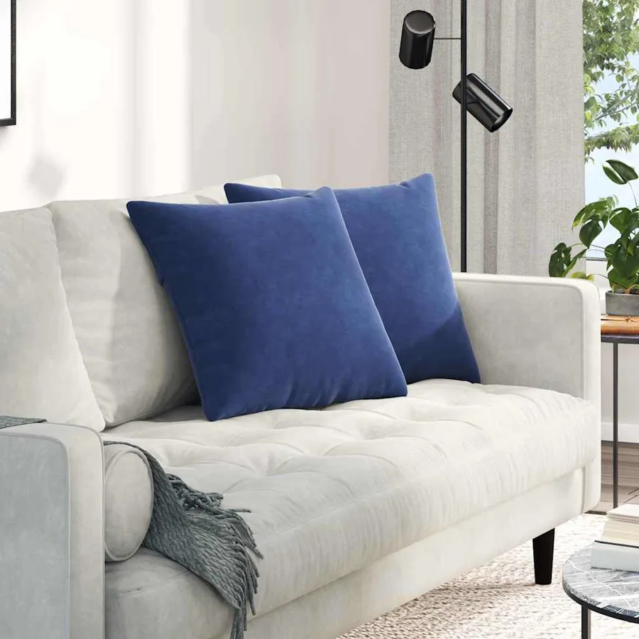 Coussins de canapé 2 pcs Bleu police 50 x 50 cm