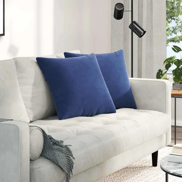Coussins de canapé 2 pcs Bleu police 50 x 50 cm