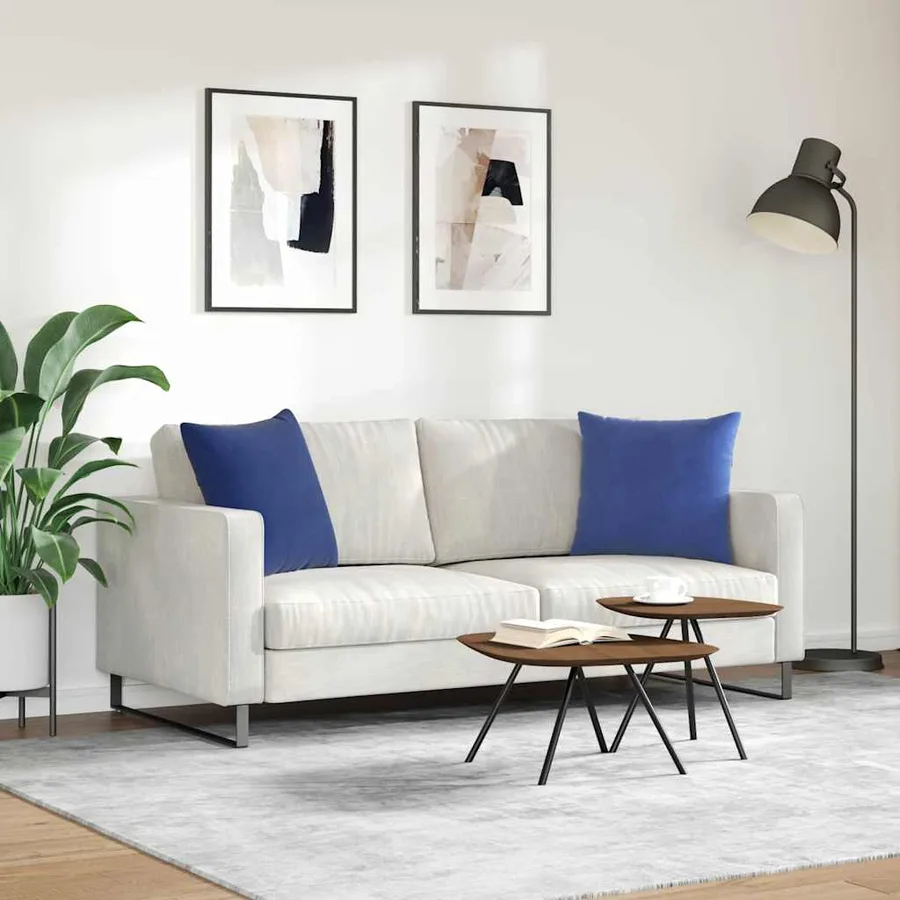 Coussins de canapé 2 pcs Bleu police 50 x 50 cm - 4