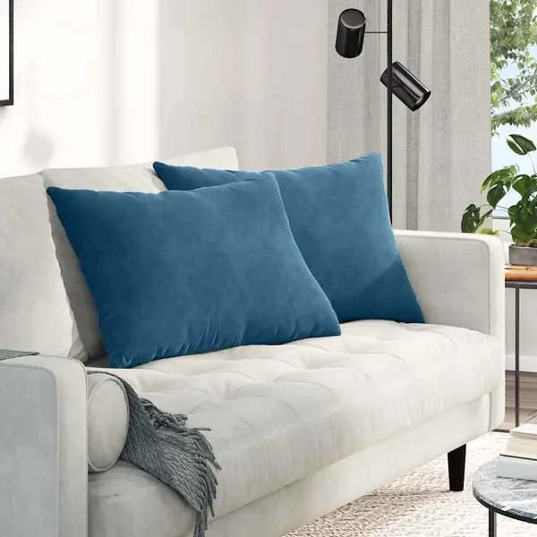 Coussins de canapé 2 pcs Bleu 70 x 50 cm