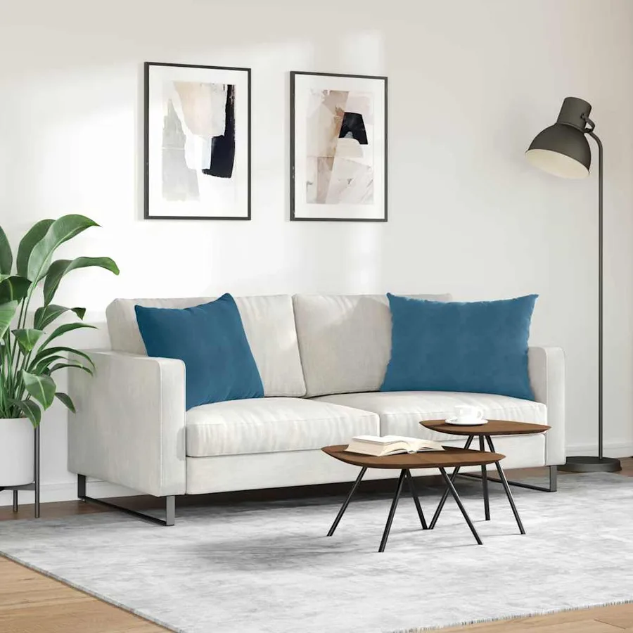 Coussins de canapé 2 pcs Bleu 70 x 50 cm - 4