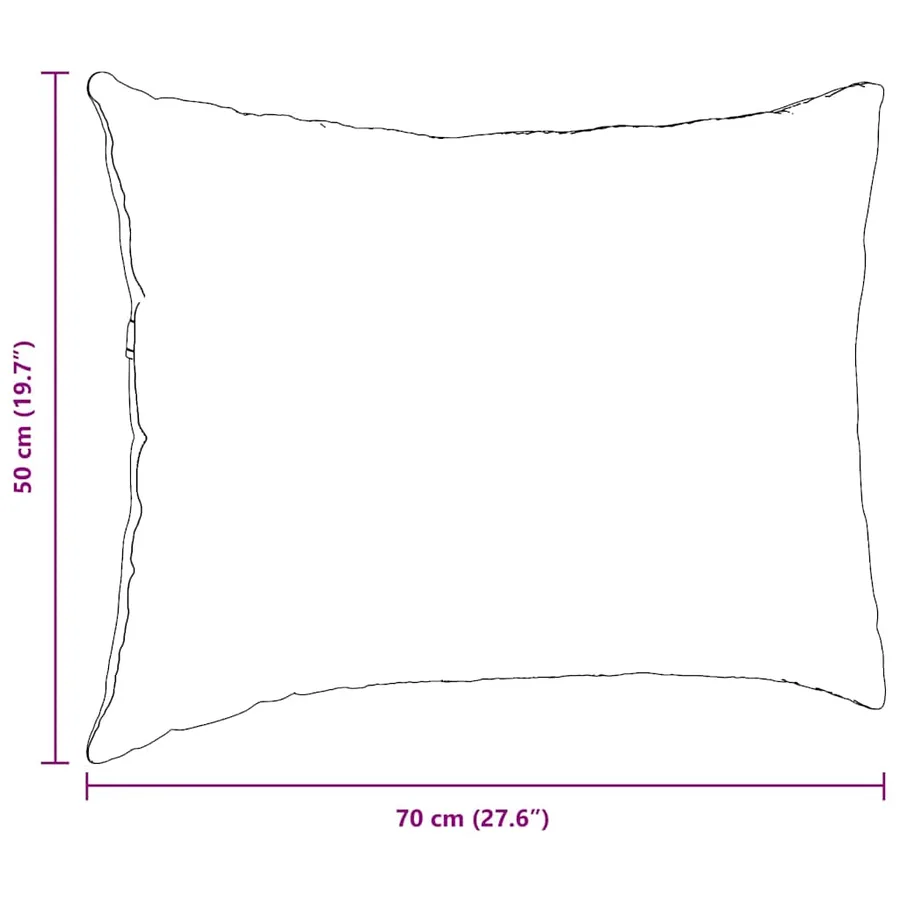 Coussins de canapé 2 pcs Bleu 70 x 50 cm - 9