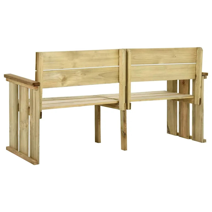 Banc de jardin 172 cm bois de pin imprégné - 4