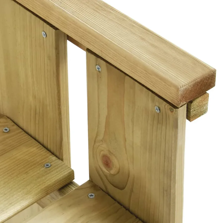 Banc de jardin 172 cm bois de pin imprégné - 6