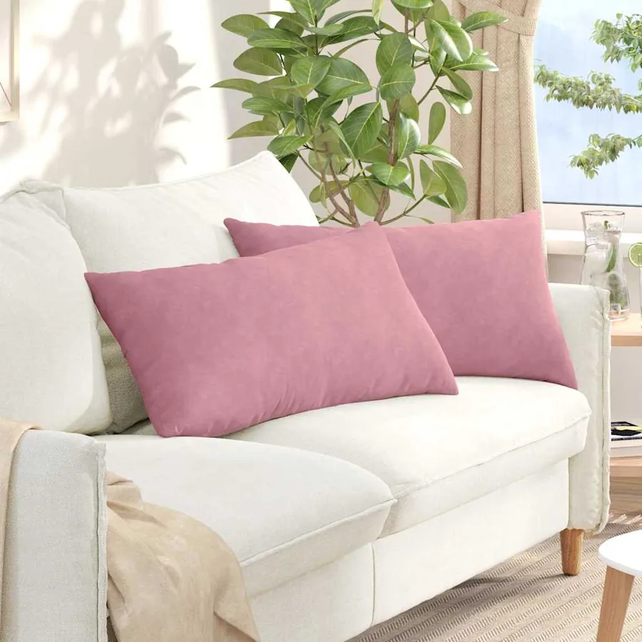 Coussins de canapé 2 pcs Rose 80 x 40 cm