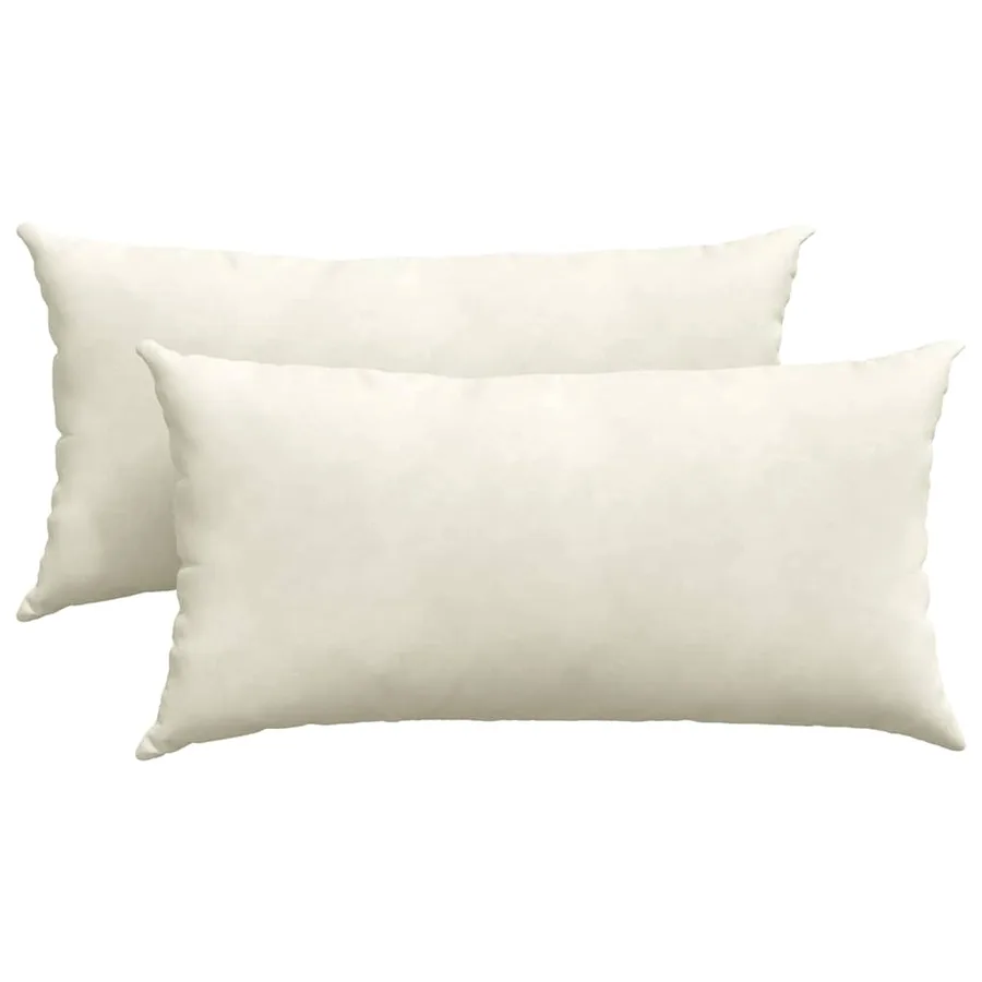 Coussins de canapé 2 pcs Crème 80 x 40 cm - 2