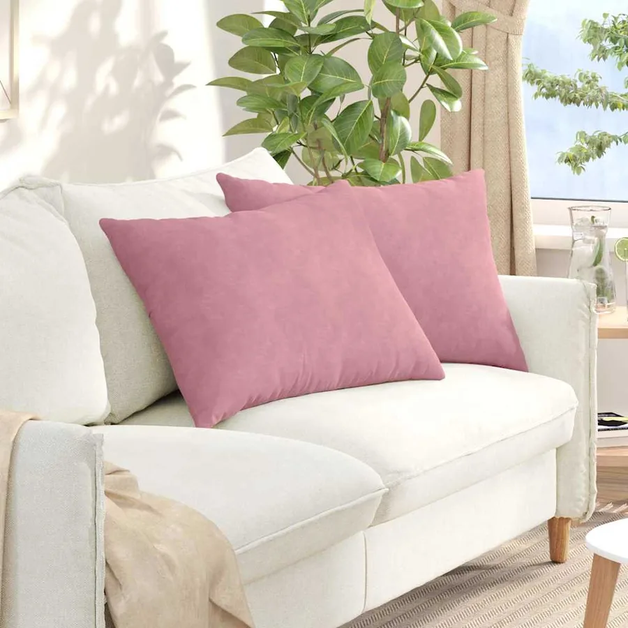 Coussins de canapé 2 pcs Rose 70 x 50 cm