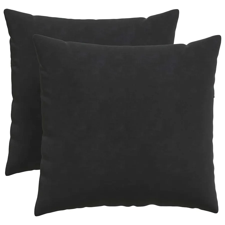 Coussins de canapé 2 pcs Noir 50 x 50 cm - 2