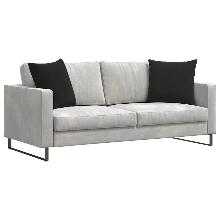 Coussins de canapé 2 pcs Noir 50 x 50 cm - 3