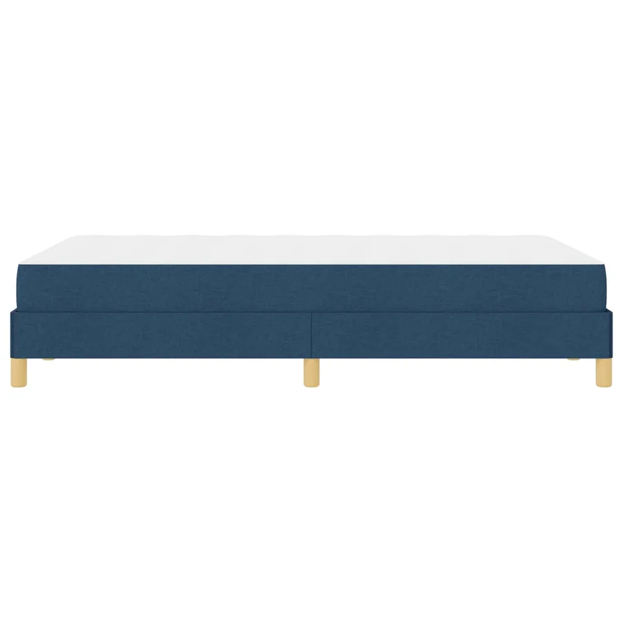 Lit à ressorts avec matelas Bleu 120 x 190 cm tissu - 7