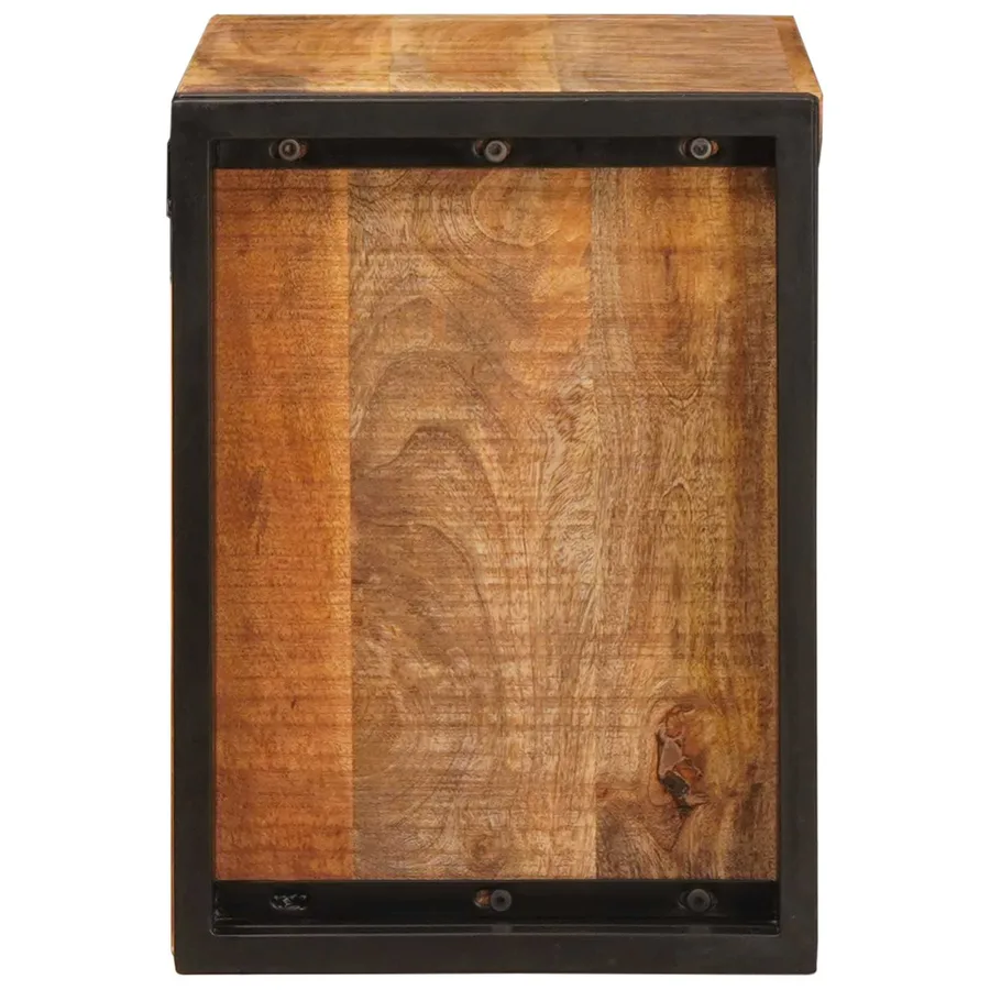 Étagère à vin Marron 60 x 45 x 33 cm Bois de mangue brut solide - 5