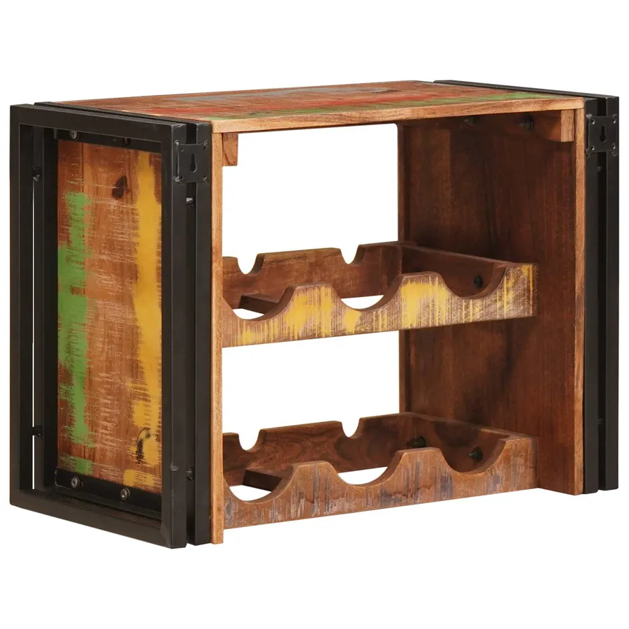Étagère à vin Marron 60 x 45 x 33 cm Bois récupéré massif - 6