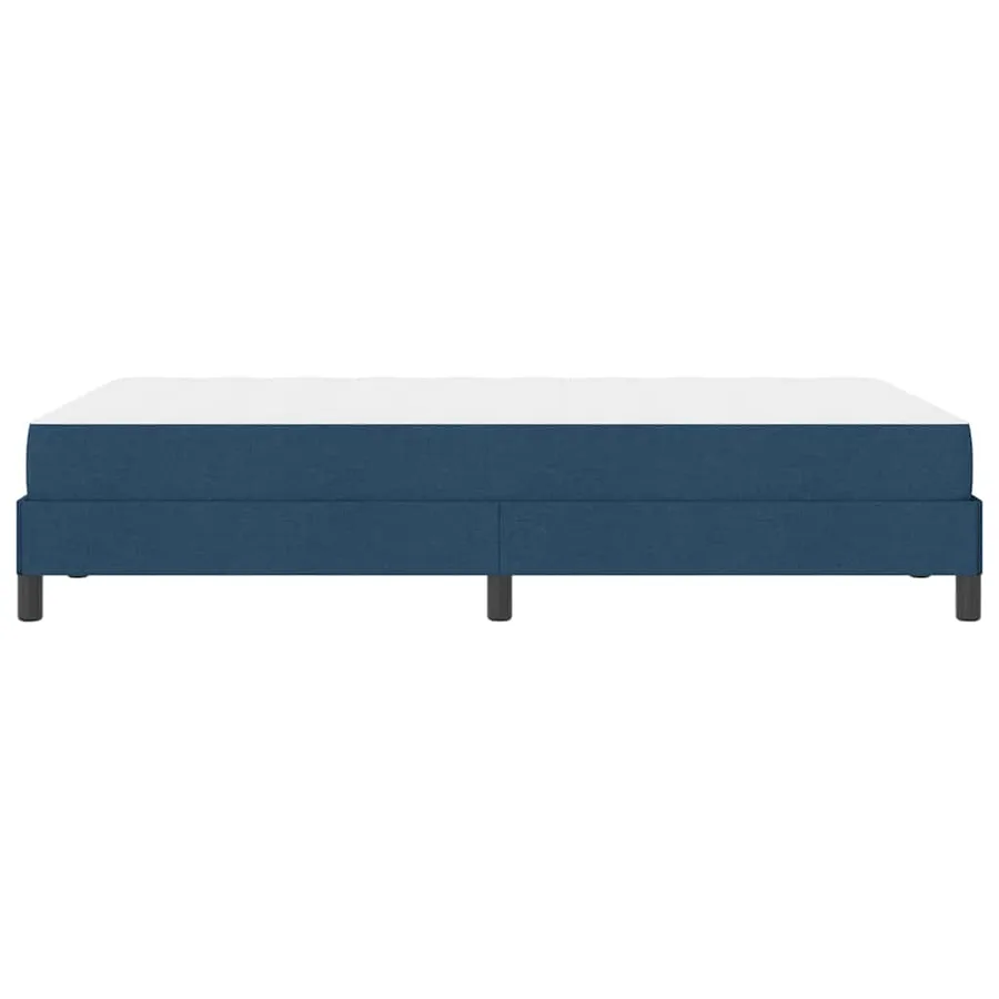 Lit à ressorts avec matelas Bleu 120 x 190 cm tissu - 6