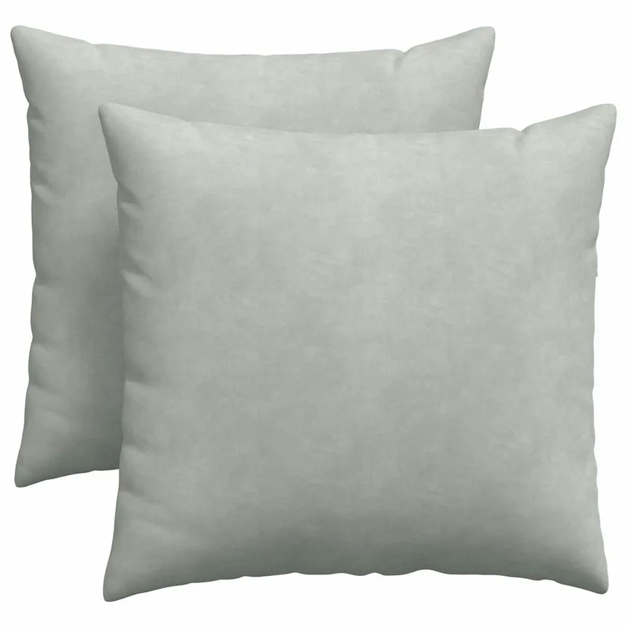 Coussins de canapé 2 pcs Gris clair 45 x 45 cm - 2