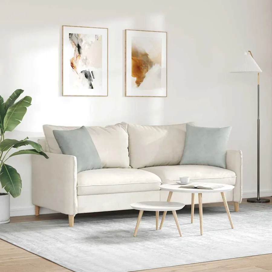 Coussins de canapé 2 pcs Gris clair 45 x 45 cm - 4