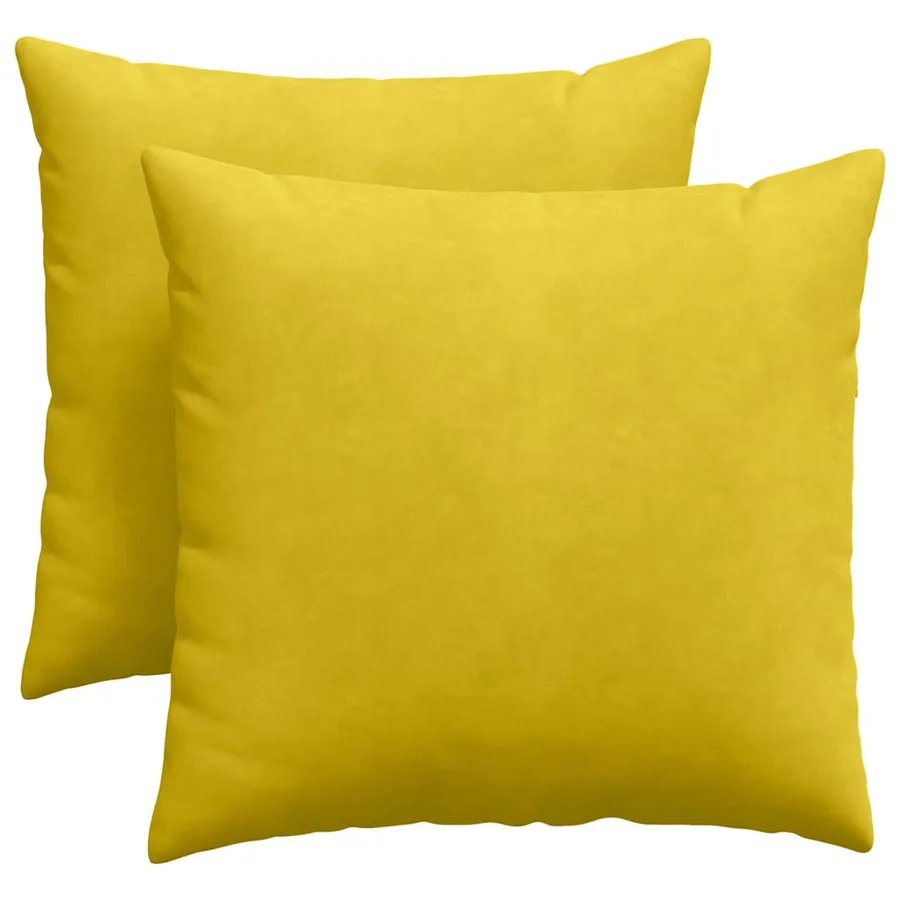 Coussins de canapé 2 pcs Jaune 45 x 45 cm - 2