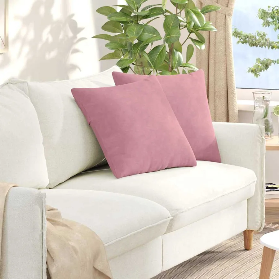 Coussins de canapé 2 pcs Rose 50 x 50 cm