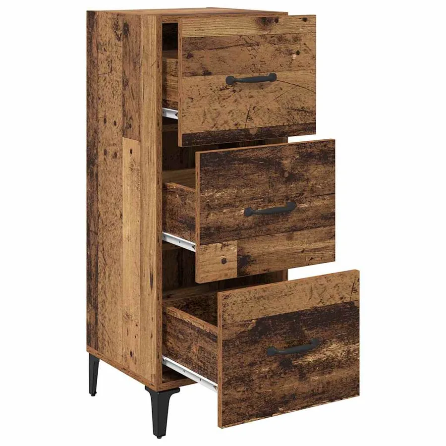Buffet Bois Ancien 34,5 x 34 x 90 cm Bois d'ingénierie - 5