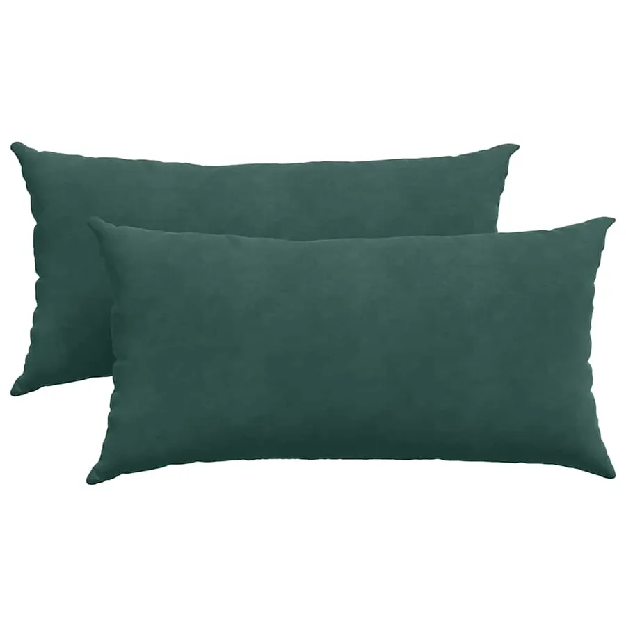 Coussins de canapé 2 pcs Vert foncé 80 x 40 cm - 2