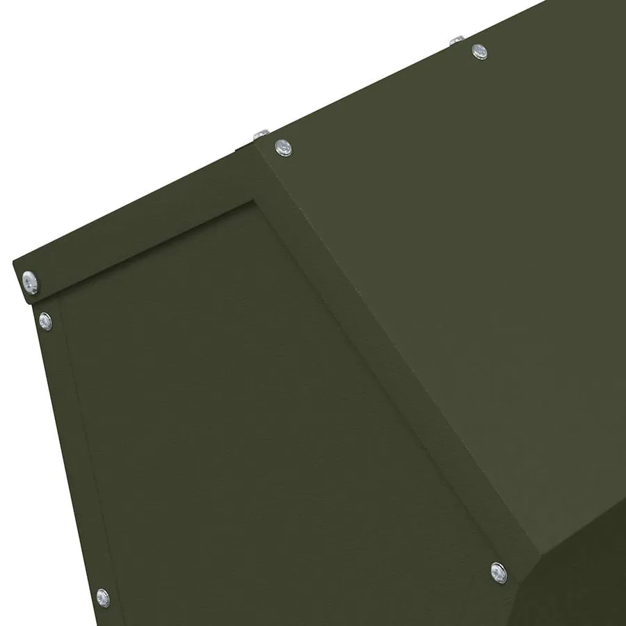 Mangeoire pour poules Vert olive 40 x 40 x 45 cm - 7