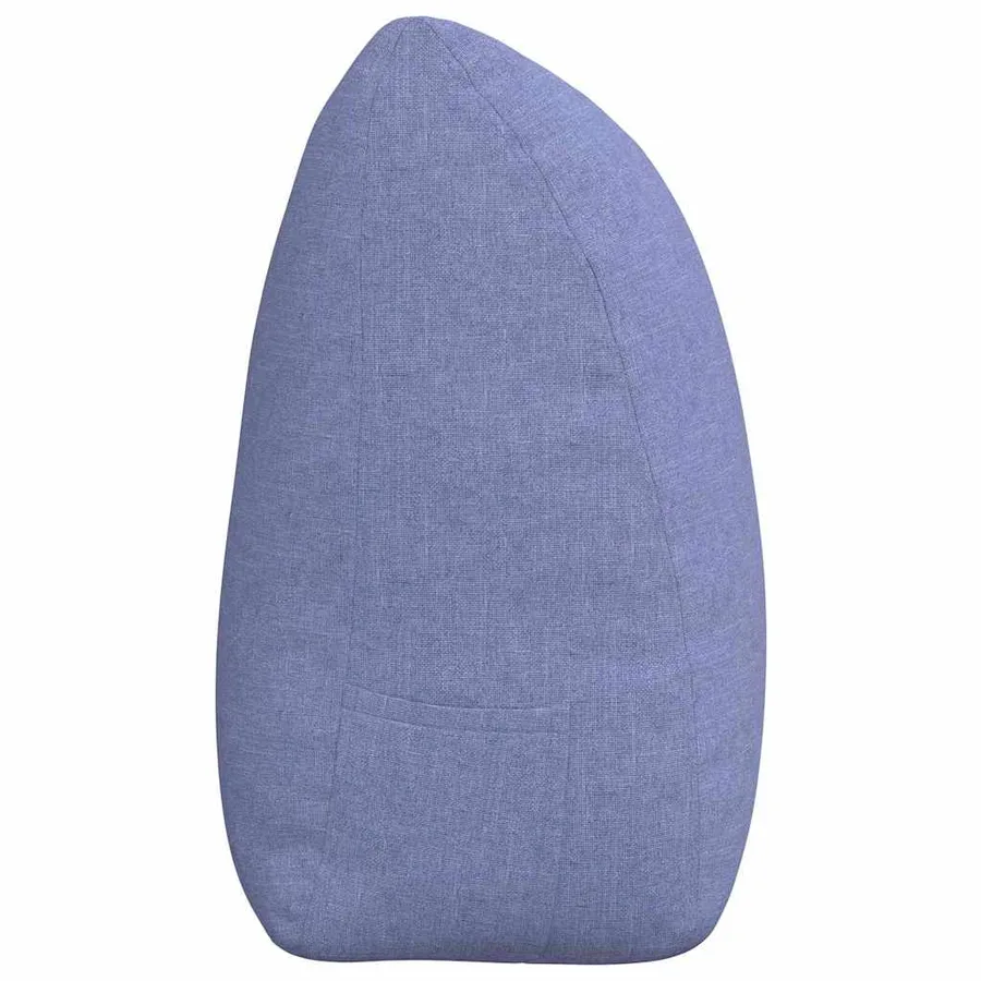 Coussin de Dos Bleu denim 180 x 24 x 50 cm tissu - 7