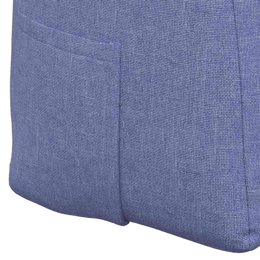 Coussin de Dos Bleu denim 180 x 24 x 50 cm tissu - 9