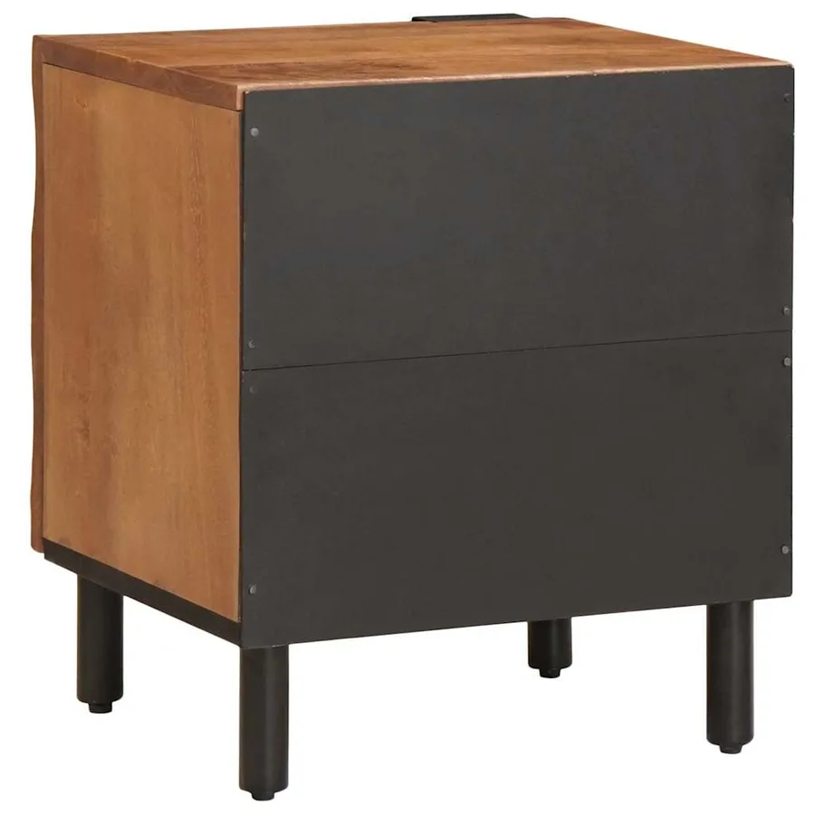 Cabinet de chevet 2 pcs Marron 40 x 33 x 46 cm - 6